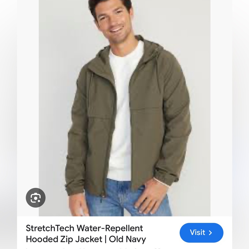 Mens Old Navy StretchTech Green Zip-Up *Sold Out*